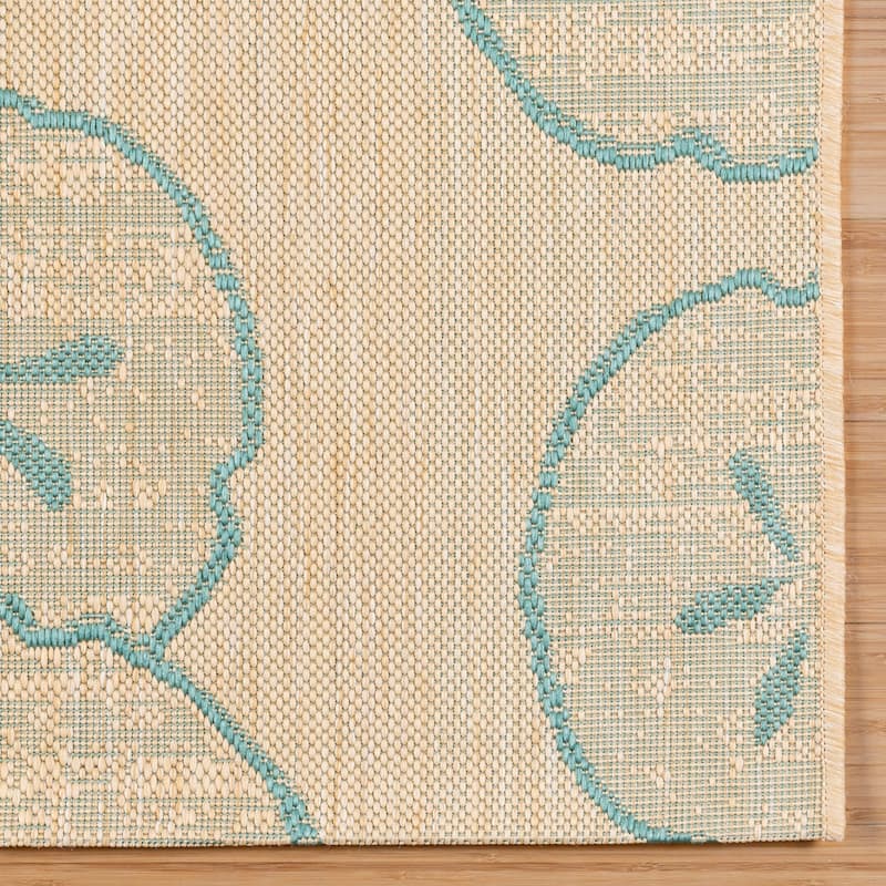 Disney Licensed Mickey Mouse Indoor Outdoor Flatweave Area Rug Tropical Surfing Polypropylene Coastal Accent Rug