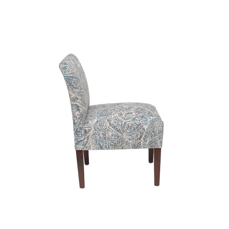 Samantha Transitional Button Tufted Slipper Chair