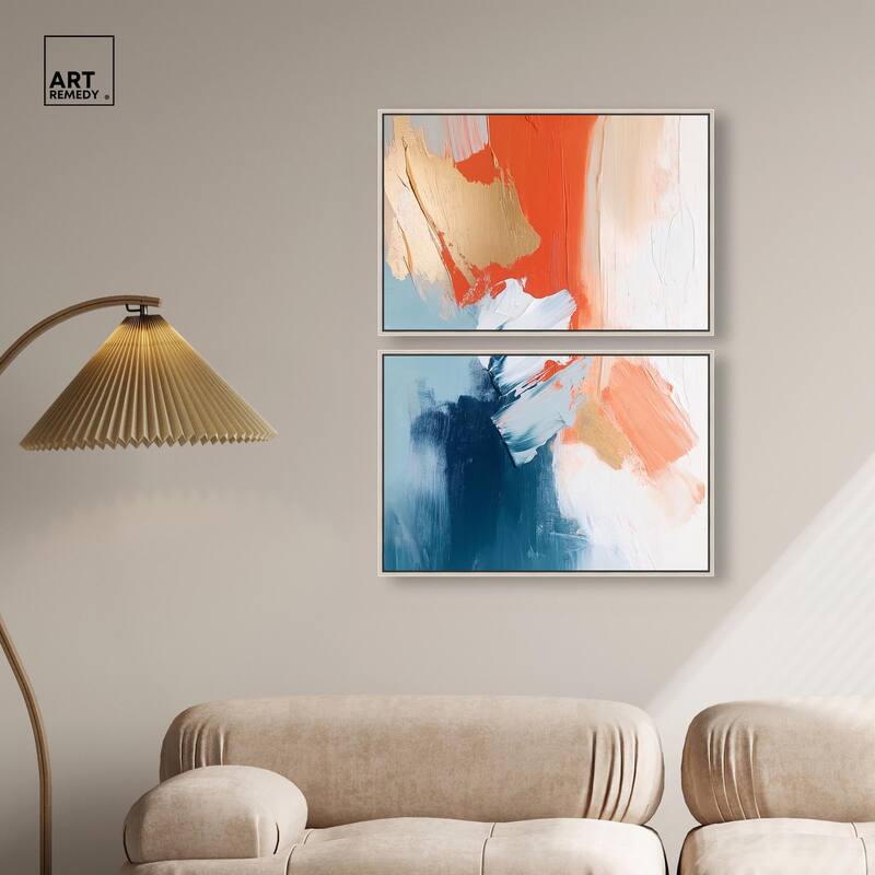 Orange Infusion II Canvas Set of 2 by Art Remedy