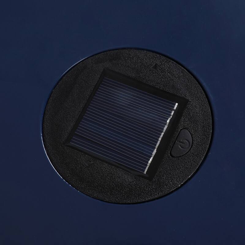 Solar Side Table with Built-in Solar Battery,Stunning Flower Pattern at Night,Eco-Friendly