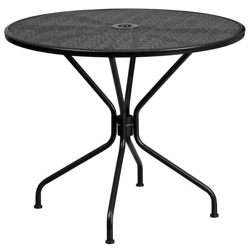 Steel 5-piece 35.25-inch Round Indoor-Outdoor Dining Set