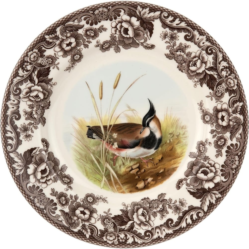 Spode Woodland Dinner Plate Birds Motif - 10.5
