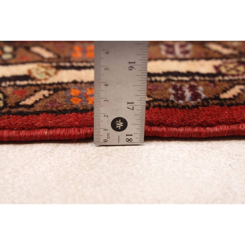 ECARPETGALLERY Hand-knotted Anadol Dark Red Wool Rug - 2'8 x 8'9