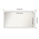 preview thumbnail 43 of 190, Wall Mirror Choose Your Custom Size - Extra Large, Blanco White Wood Outer Size: 44 x 24 in