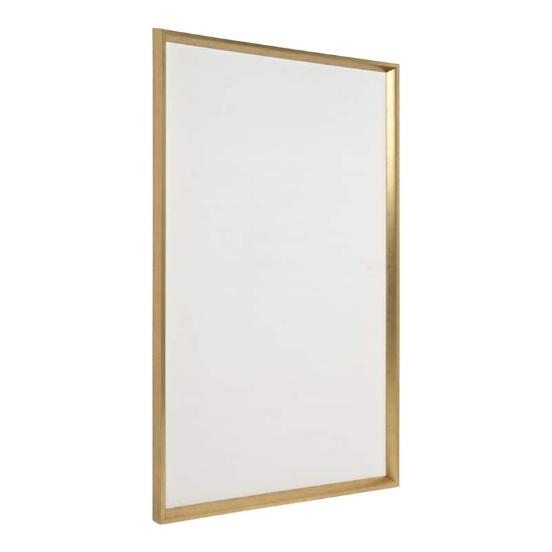 Kate and Laurel Calter Framed Linen Fabric Pinboard - 25.5x41.5 - Gold