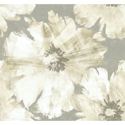 Seabrook Designs Curie Floral Unpasted Wallpaper