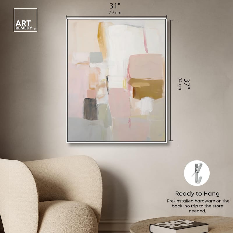Apricot Cream I Canvas by Art Remedy