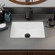 preview thumbnail 33 of 31, Novatto NP-U193902 Rectangular Undermount White Porcelain Sink with Overflow Drain Options, 18 x 13-inches