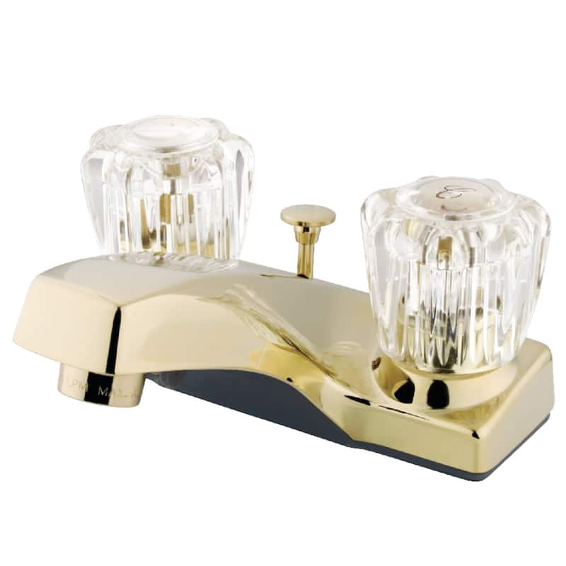 Kingston Brass Columbia Centerset Bathroom Faucet with Brass Pop-Up - Polished Brass