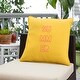 preview thumbnail 3 of 8, Summer Indoor/Outdoor Embroidered Square Pillow, Knife Edge - 18" x 18"