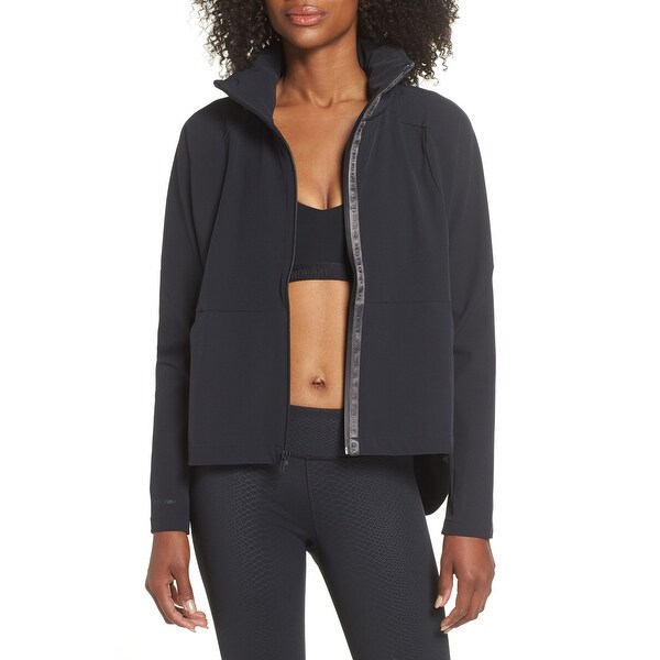 womens black under armour jacket