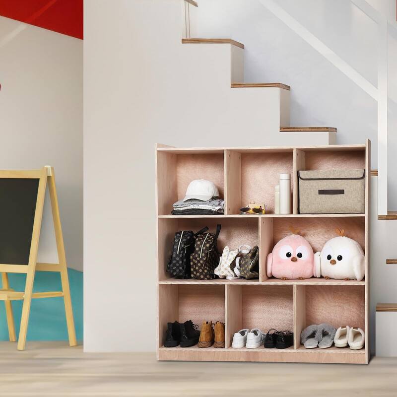 8Section Classroom Storage Locker Finished, 10 Cubbies for Classrooms