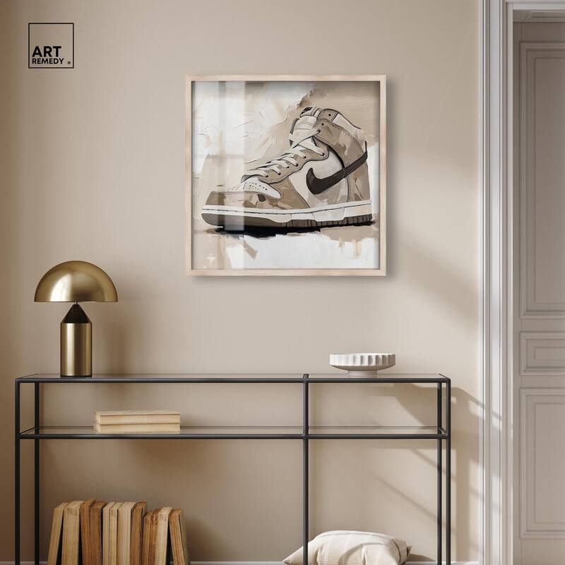 Light Tans Sneaker Shadowbox by Art Remedy
