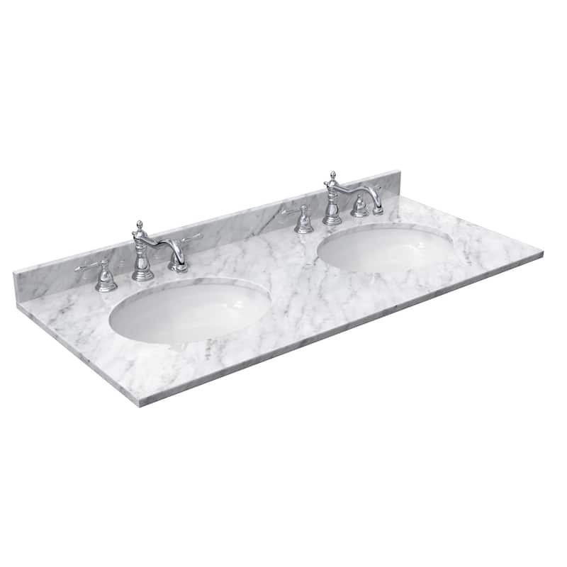 Wyndham Collection Avery 48" Free Standing Double Basin Vanity Set