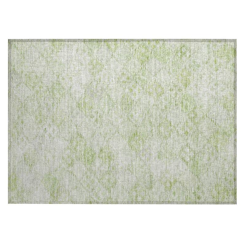 Machine Washable Indoor/ Outdoor Boho Modern Chantille Rug