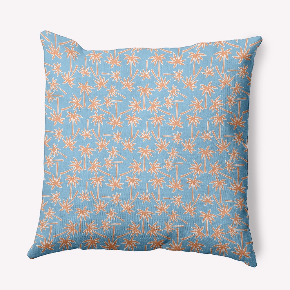 Palm Tree Pattern Decorative Throw Pillow