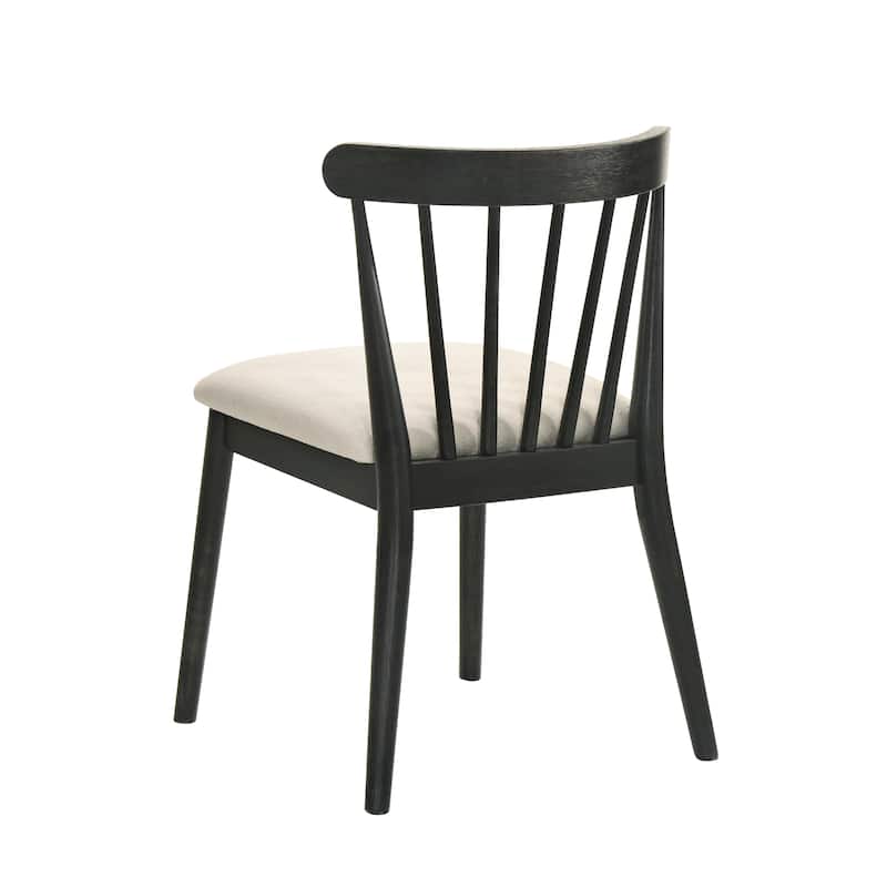 2 Pieces Set Dining Side Chair Rustic Modern Farmhouse Design Retro Design Easy to Assembly