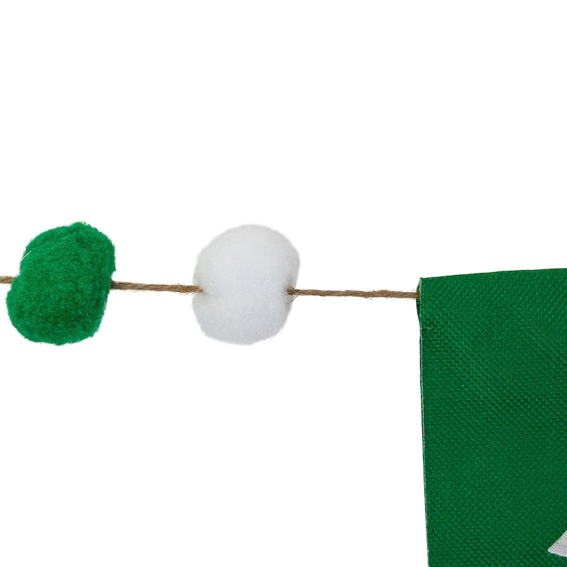 7.5' Plaid "St. Patrick's" Swallowtail Flag Wall Banner