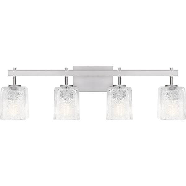 slide 2 of 8, Brenthouse 4-Light Brushed Nickel Bath Light