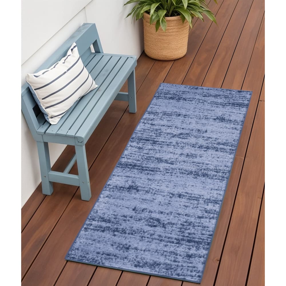HomeRoots Abstract Contemporary Runner Outdoor Rug - 6' Runner