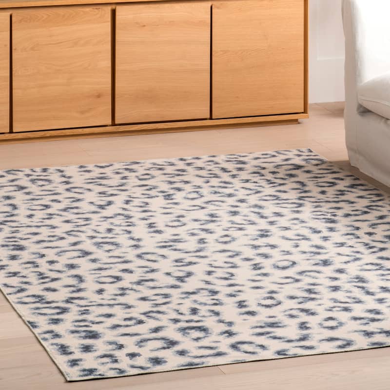 Nuloom Mason SpinClean Machine Washable Contemporary Leopard Print Area Rug