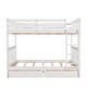 preview thumbnail 59 of 72, Wooden Bunk Bed Frame with Pull Out Storage Drawers, Headboard, Footboard, Ladder, Full-length Guardrail for Kids, Teens