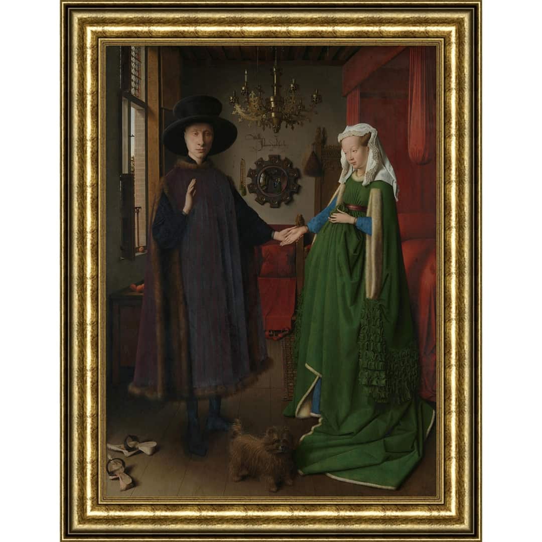 The Arnolfini Portrait by Jan van Eyck Giclee Print Oil Painting Gold ...
