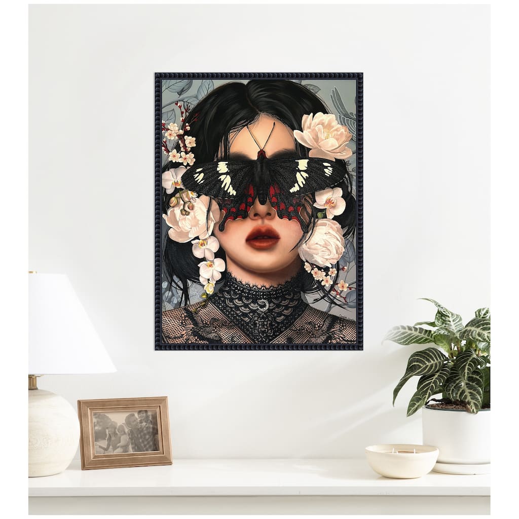 Kate and Laurel Whither Is Fled The Visionary Gleam Where Is It Now by Charlotte Brindley Framed Canvas Wall Art Print