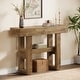 preview thumbnail 21 of 28, 41.34-Inch Farmhouse Console Table, 2-Tier Narrow Sofa Table - 41.34" W x 11.81" D x 31.5" H Taupe
