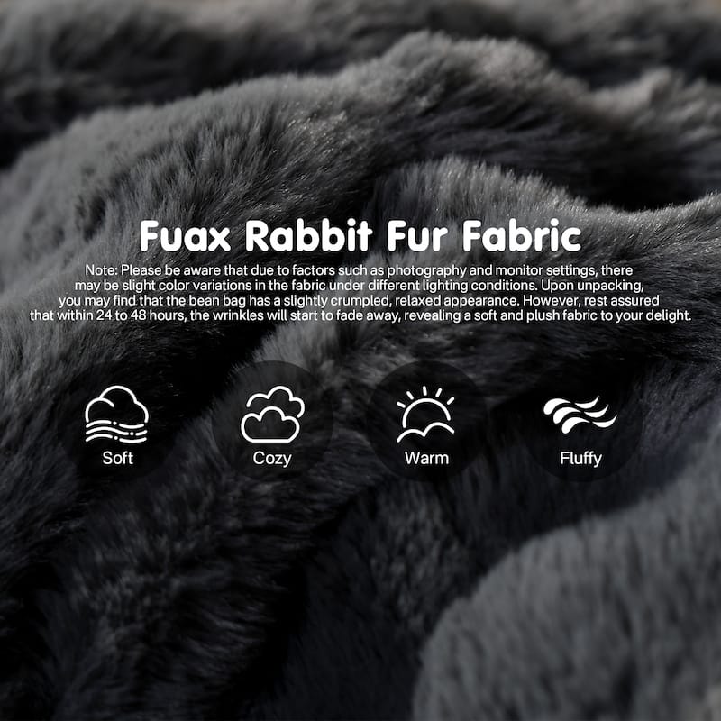 OVIOS Cloud-Like Plush Bean Bag Chair (Reinforced Pile Edition)