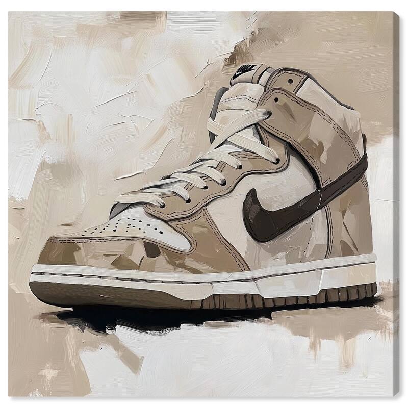 Light Tans Sneaker Canvas by Art Remedy, Gallery Wrapped - 40" x 40"