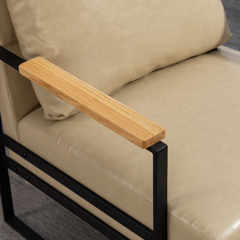 PU Metal Arm Chair