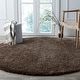 preview thumbnail 187 of 239, SAFAVIEH Santa Monica Shag Einara 2-inch Thick Area Rug 6'7" Round - Mushroom - Round