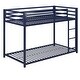preview thumbnail 13 of 29, Avenue Greene Macie Metal Twin over Twin Bunk Bed Blue