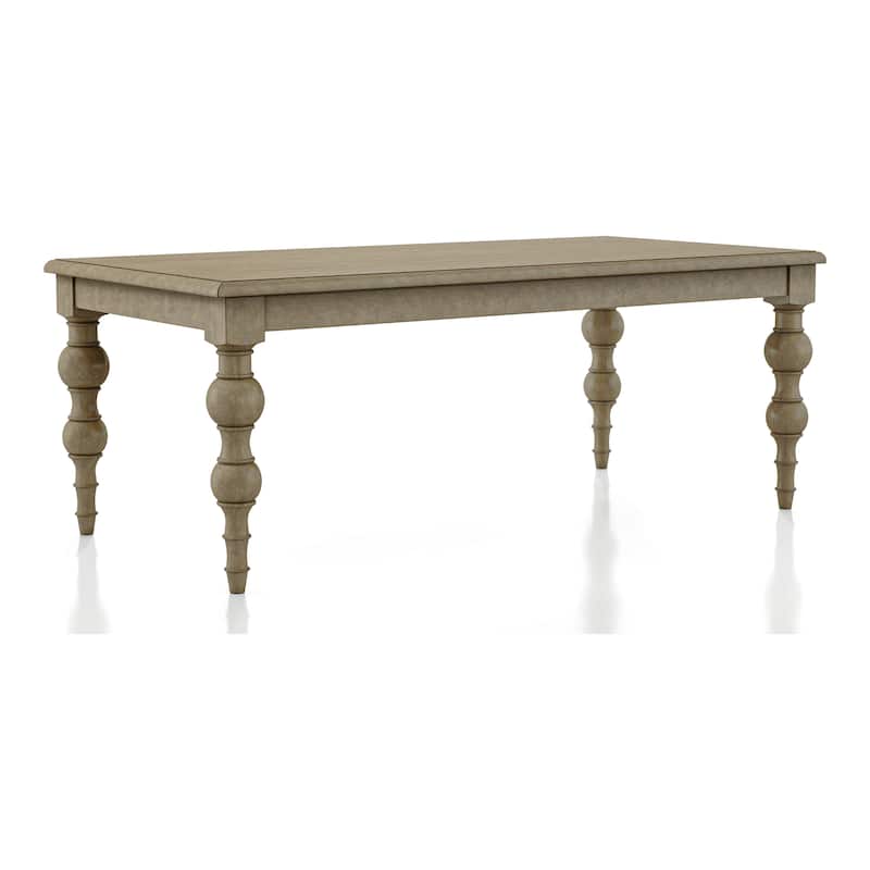 Furniture of America Trenden Modern Farmhouse 7-Piece Solid Wood 78-inch Dining Set