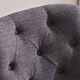 preview thumbnail 4 of 13, Armless Home Office Chair, 360° Swivel Upholstered Desk Chair, Adjustable Height Computer Task Chair with Wheels - N/A