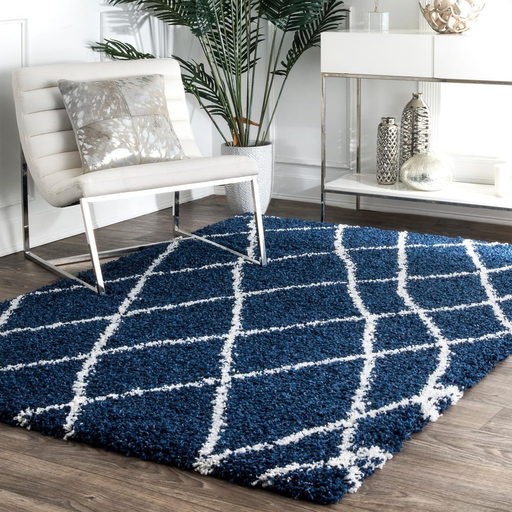 Nuloom Alexa Moroccan Trellis Shag Area Rug