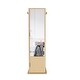 preview thumbnail 15 of 16, Anmytek 360 Rotating Jewelry Cabinet, Full Length Mirror Standing Storage Cabinet with Coat Rack and Open Shelves, Walnut