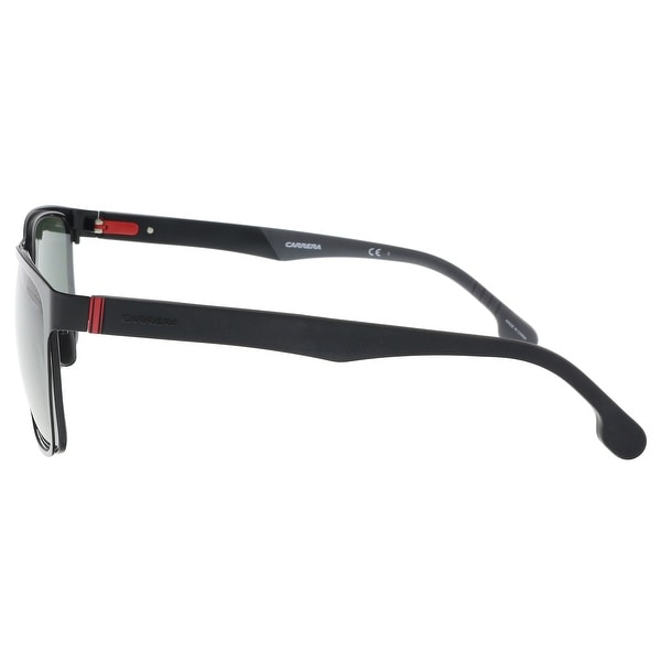 Matte Black 57 mm Carrera Men/'s 8026//s Square Sunglasses
