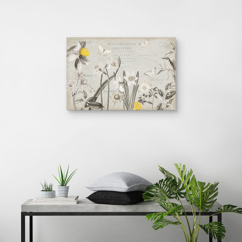 Citron Curiosities I by Katie Pertiet Canvas Art Print