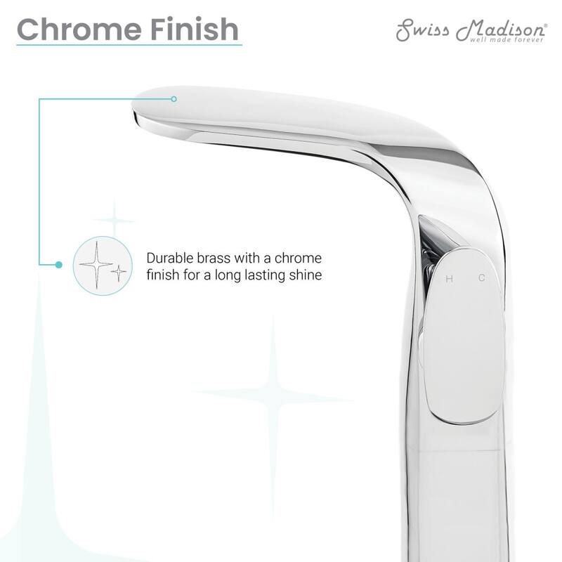 Chateau Single Hole Single-Handle High Arc Bathroom Faucet