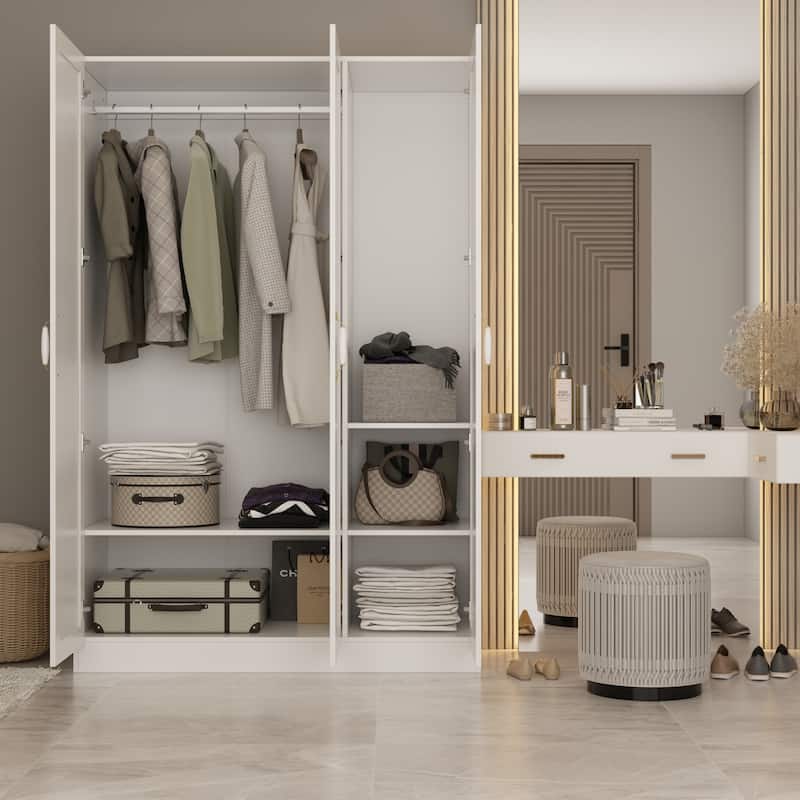 Kerrogee Grand Wardrobe/Armoire/Closet , 47.2" W x 70.9" H x 17.7" D