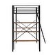preview thumbnail 11 of 12, Metal Loft Bed Frame with Built-in Desk and 3-Tire Shelf Under Bed,Twin Size