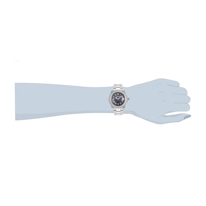 Invicta Women's 21711 Angel Quartz 3 Hand Black Dial Watch