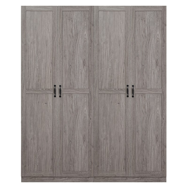 Manhattan Comfort Cornelia Modern Storage Closet 1.0 with 14 Adjustable Shelves - N/A