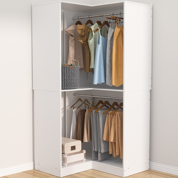 Vryon Corner Closet Organizer, Space-saving Closet System