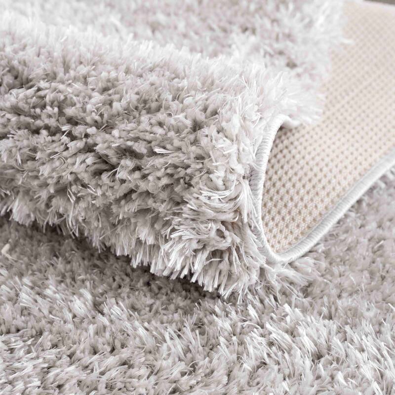 Faina Machine Washable Fluffy Carpet Solid Shag Plain Area Rug