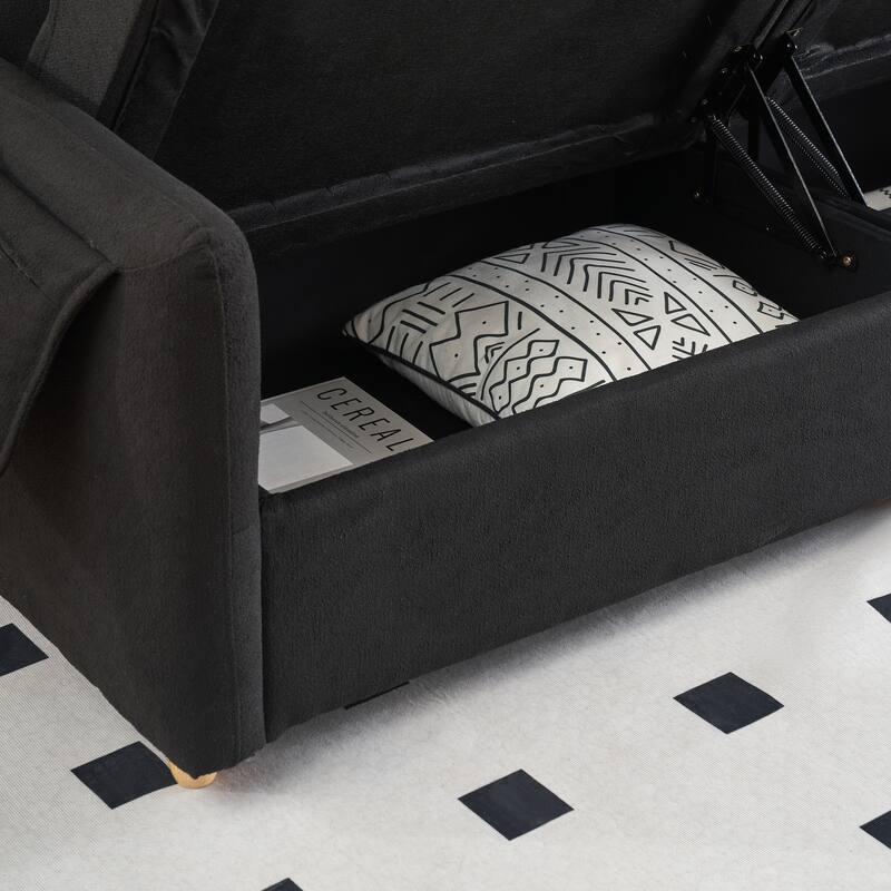 79.5" Teddy Linen 3-Seater Sofa - Modern Design with Metal Cone Legs and Easy Assembly