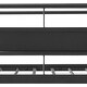 preview thumbnail 2 of 6, Black Bunk Bed Metal Full XL/Queen Bunk Bed with Protective Fence - Safe and Stylish Design