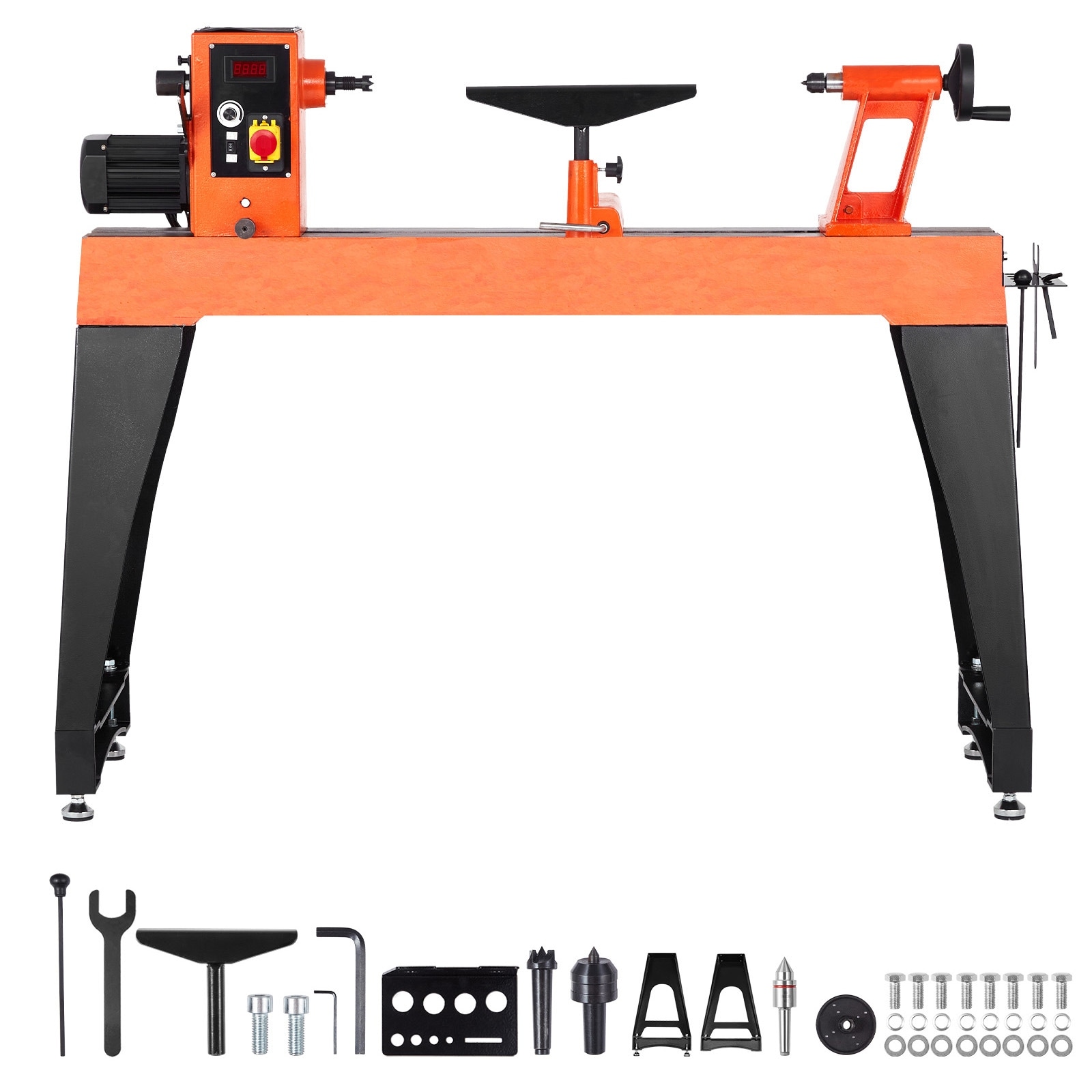 UIMOSO Woodworking Lathe, 2 HP, Wood Lathe Machine with 0 to 3200 RPM Variable Speed, 18 x 40 in Workbench, Brushless DC Motor